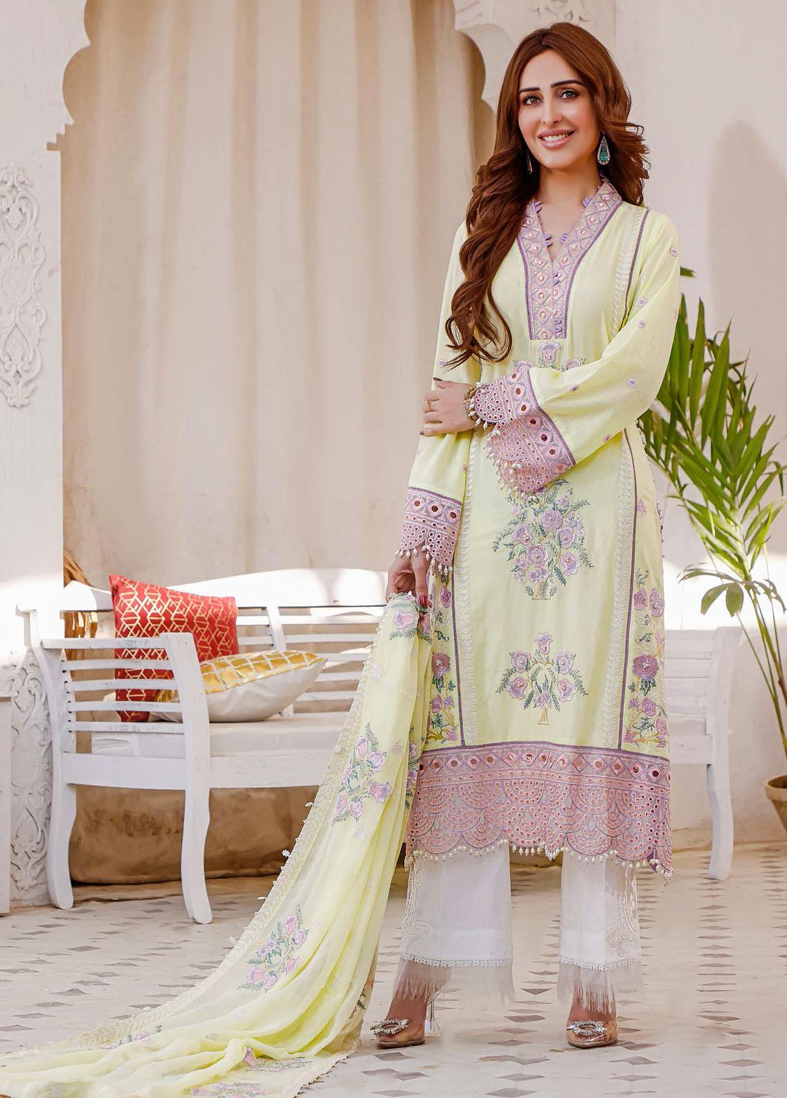 Vasl By Hadia Eman Embroidered Lawn Suits Unstitched 3 Piece HE22V HEVL-05 - Festive Collection Brand Mafia by Zonash