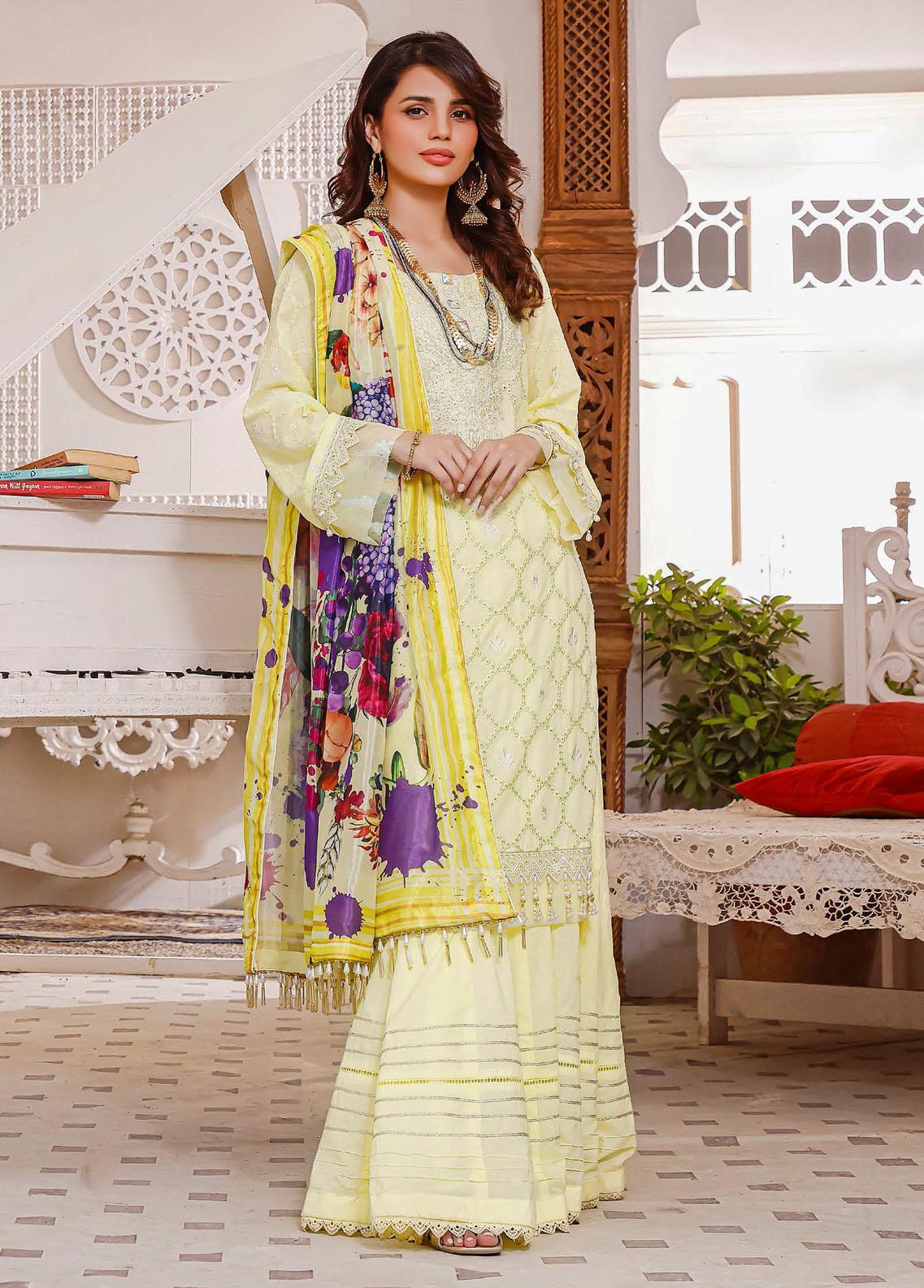 Vasl By Hadia Eman Embroidered Lawn Suits Unstitched 3 Piece HE22V HEVL-08 - Festive Collection Brand Mafia by Zonash