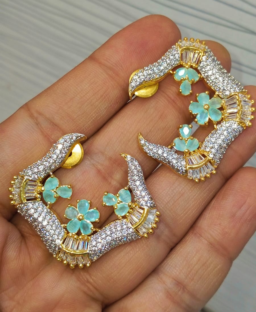 Very delicate C studs for Your Eid Matching Outfits Brand Mafia by Zonash