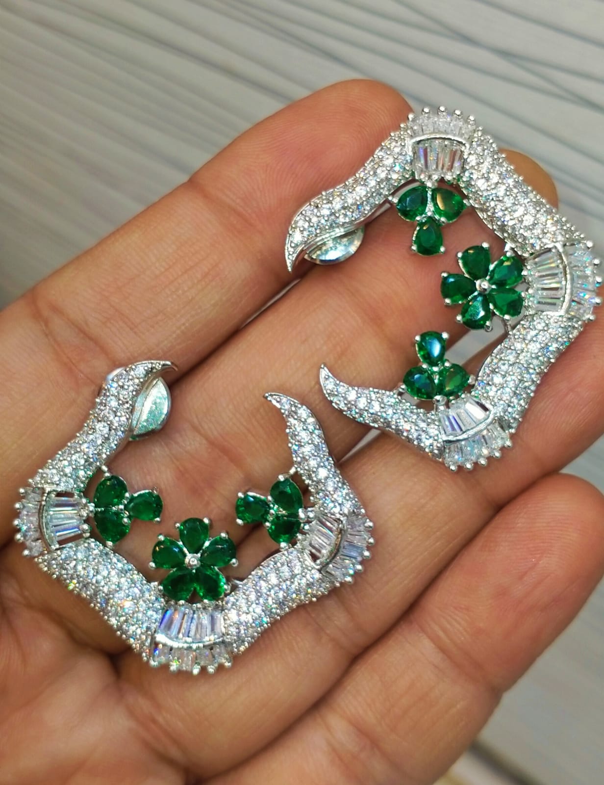 Very delicate C studs for Your Eid Matching Outfits Brand Mafia by Zonash