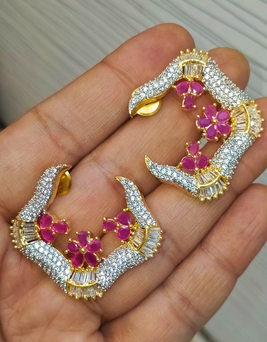 Very delicate C studs for Your Eid Matching Outfits Brand Mafia by Zonash