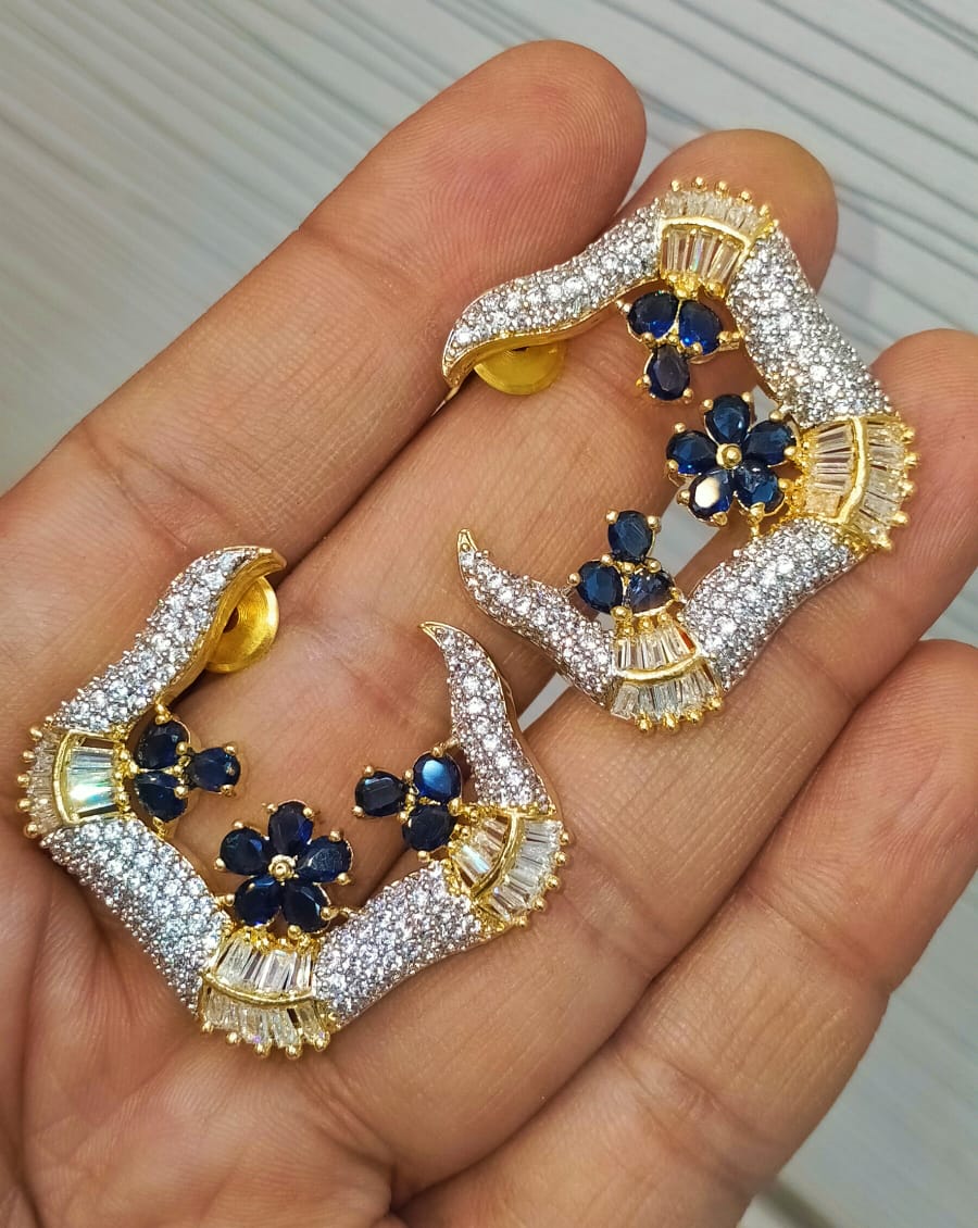 Very delicate C studs for Your Eid Matching Outfits Brand Mafia by Zonash