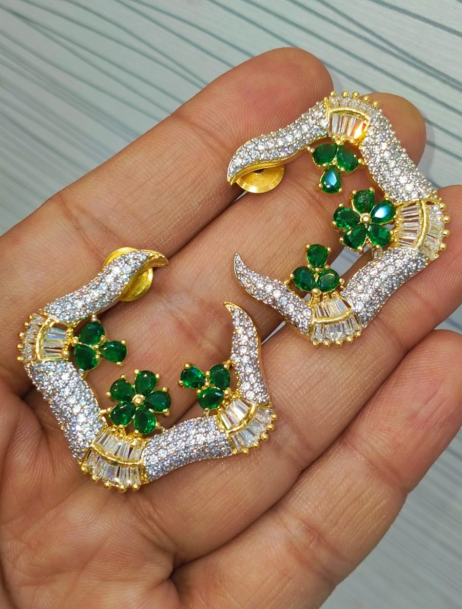 Very delicate C studs for Your Eid Matching Outfits Brand Mafia by Zonash