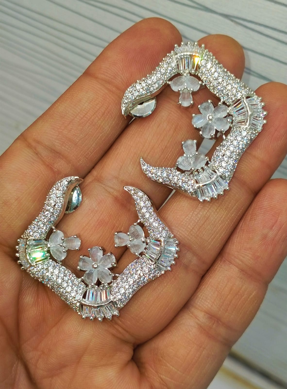 Very delicate C studs for Your Eid Matching Outfits Brand Mafia by Zonash