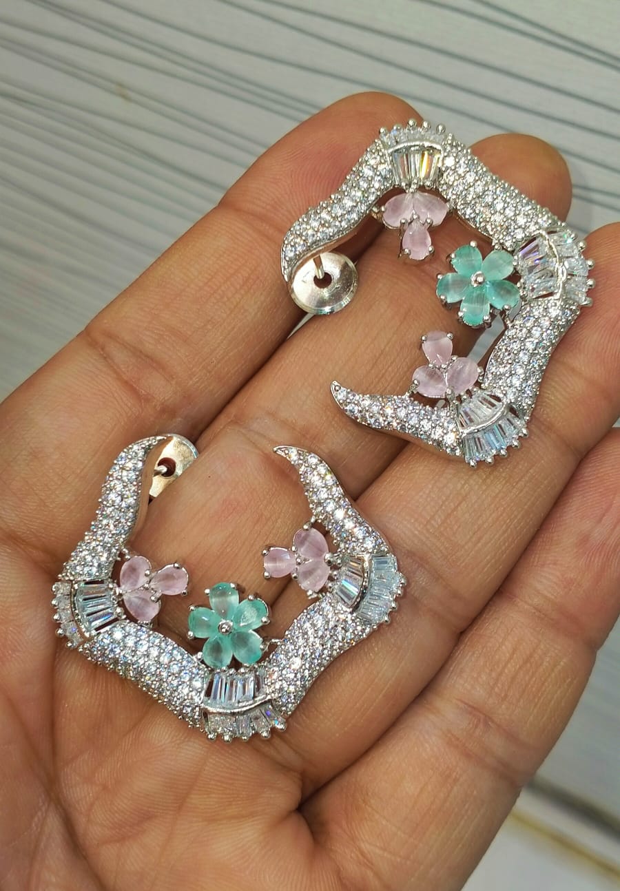 Very delicate C studs for Your Eid Matching Outfits Brand Mafia by Zonash