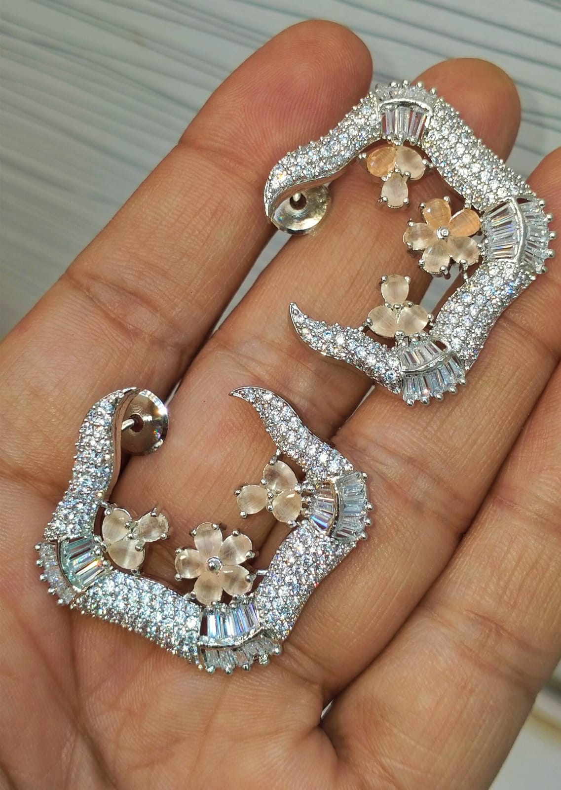 Very delicate C studs for Your Eid Matching Outfits Brand Mafia by Zonash