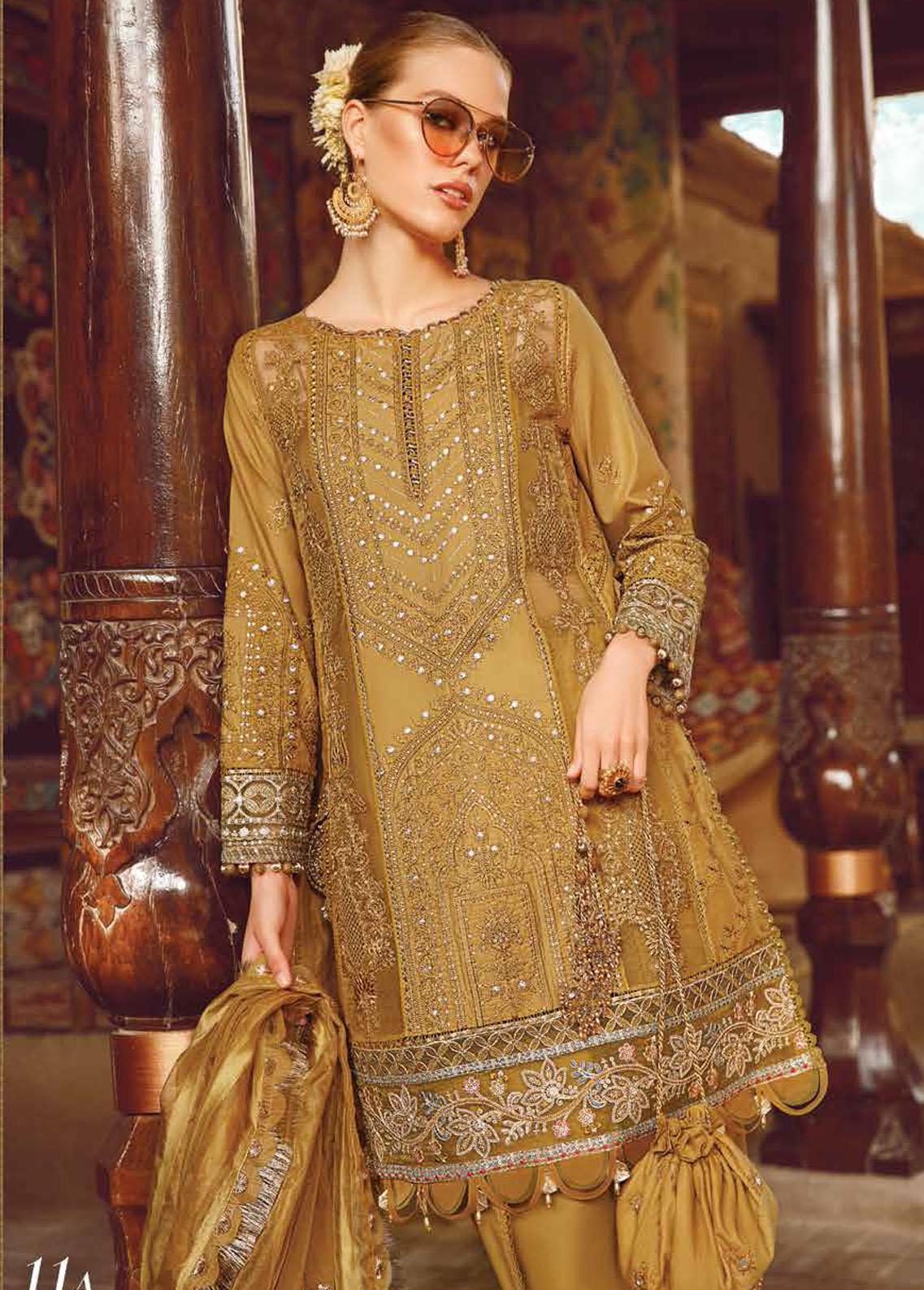 Voyage A Luxe By Maria B Embroidered Lawn Suits Unstitched 3 Piece MB23V 11A - Eid Collection Brand Mafia by Zonash