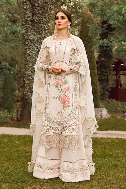 Voyage A Luxe By Maria B Embroidered Lawn Suits Unstitched 3 Piece MB23V 2A - Eid Collection Brand Mafia by Zonash