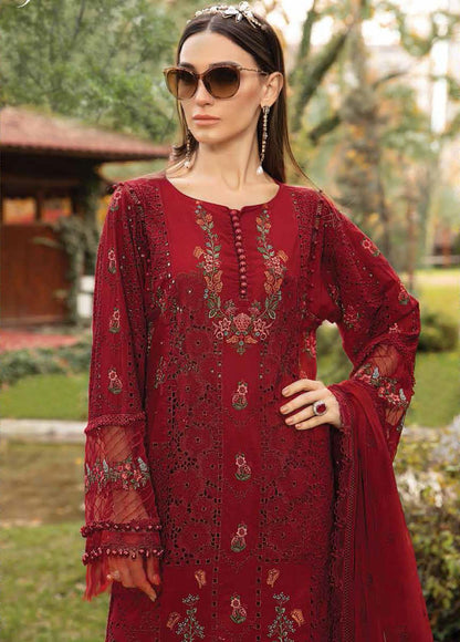 Voyage A Luxe By Maria B Embroidered Lawn Suits Unstitched 3 Piece MB23V 9A - Eid Collection Brand Mafia by Zonash