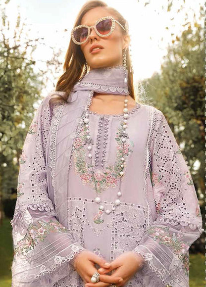 Voyage A Luxe By Maria B Embroidered Lawn Suits Unstitched 3 Piece MB23V 9B - Eid Collection Brand Mafia by Zonash