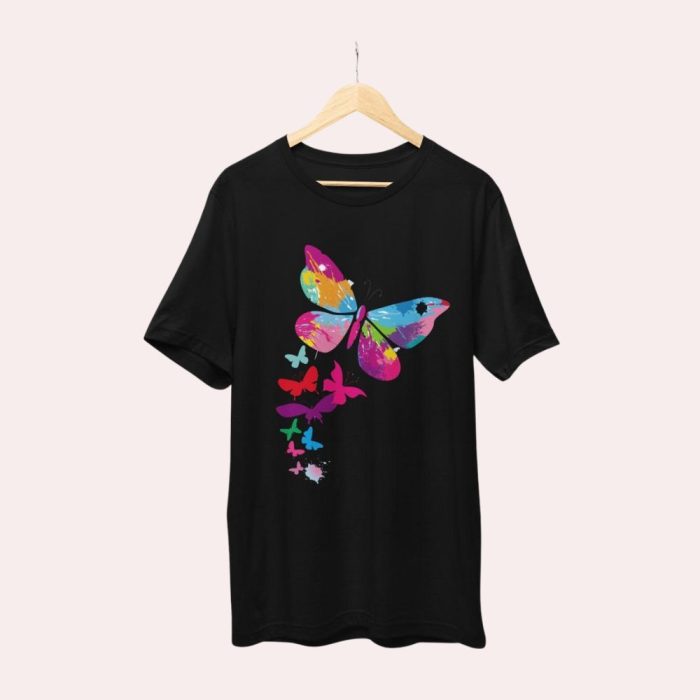Girls' Printed Drop Shoulder T-Shirt