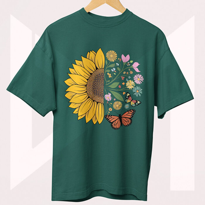 Oversized Drop Shoulder T-Shirt for Girls
