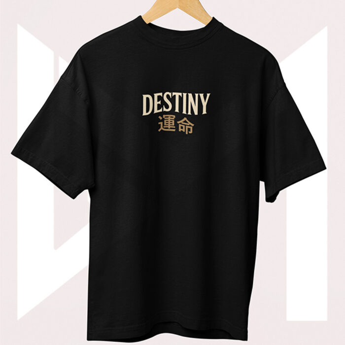 Printed Oversized Drop Shoulder Tee For Girls