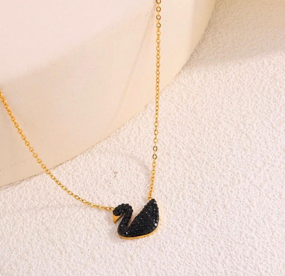 Korean Black Swan Necklace For Girls & Women - Image 4