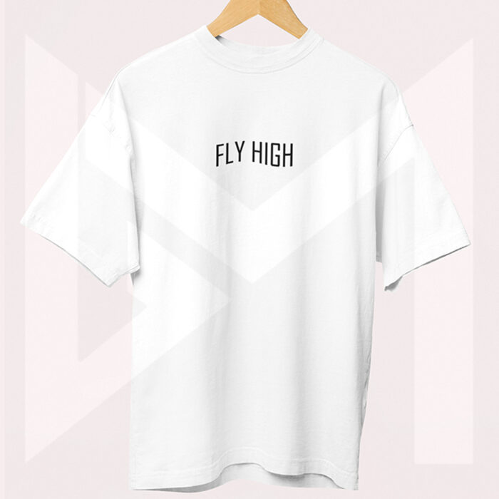 Wings Printed Drop Shoulder Tee